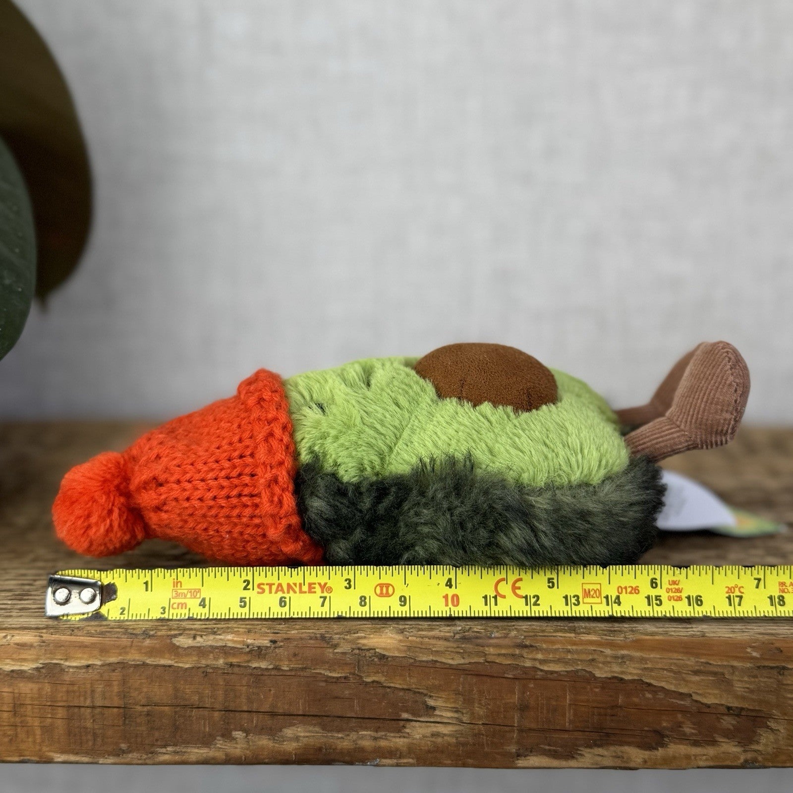 Jellycat Amuseable Papaya Cozi - Avocado With Red Bobble Hat Plush Soft Toy New