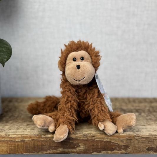 Jellycat BonBon Monkey - Brown Small Fluffy Monkey Soft Toy - Fluffy Monkey 10”