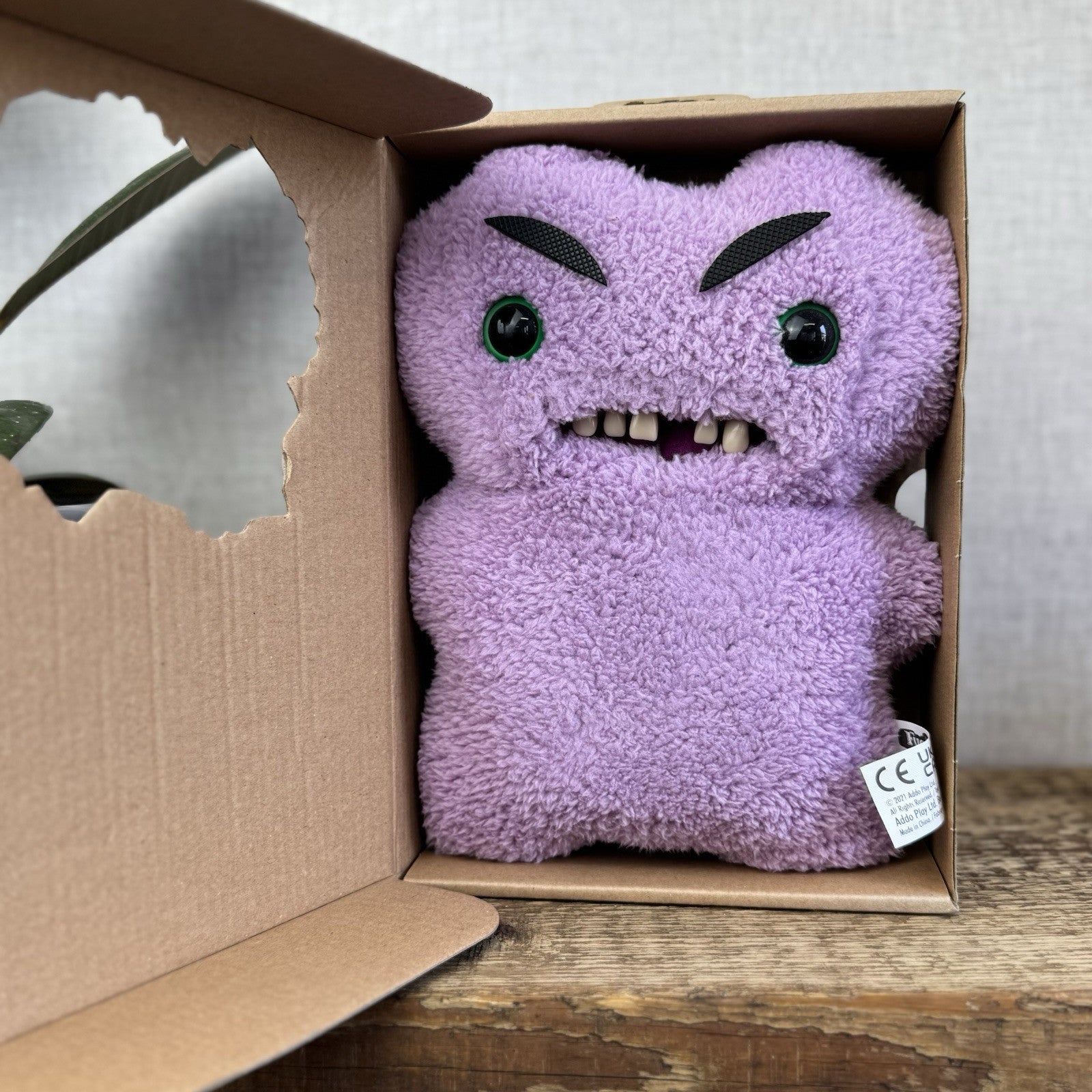 Fuggler Funny Ugly Monster Lilac Gaptooth Mcgoo - Angry Eyebrows With Box