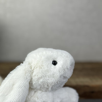 Jellycat SMALL White Smudge Bunny Rabbit - White Company White Bunny Smudge 10”