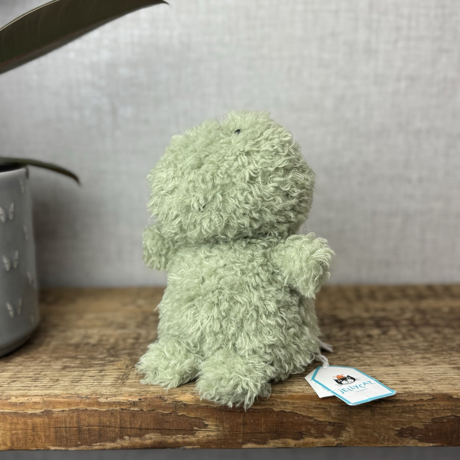 Jellycat Little Frog - Fluffy Little Frog - Light Green Frog New With Tags 8"