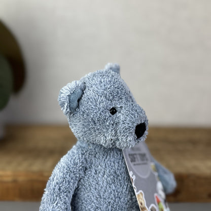 Jellycat Lil Slackajack Blue Bear Baby Slackajack Textured Blue Slackajack 8”