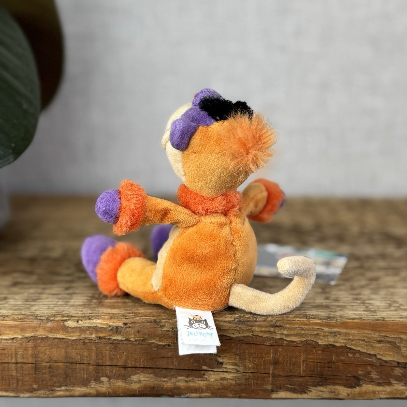 Jellycat Tiny/Baby Riff Ruff Monkey - Tiny Vintage Jellycat Monkey Orange 5”