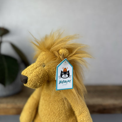 Jellycat Medium Pelhamby Lion - Pristine Retired Jellycat Lion Soft Toy 12" NWT