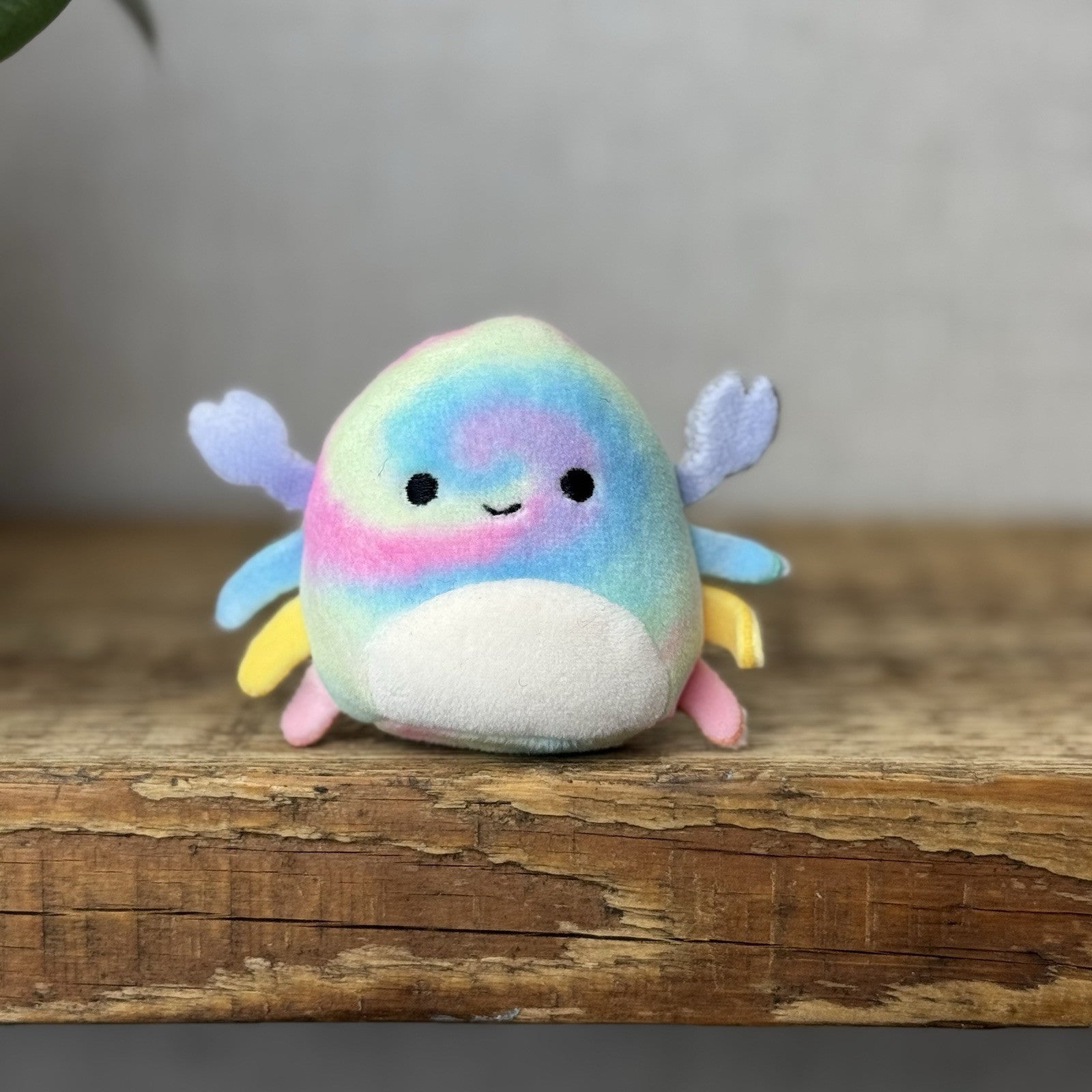 Squishmallow Squishville - Tiny Squishmallow Christabel Tie Dye Crab Pink/blue